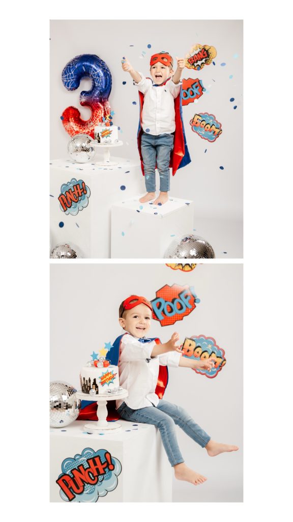 Cumpleaños de super héroes. Sesión infantil en Madrid-