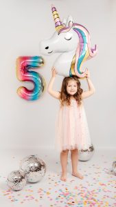 Sesión de cumpleaños de unicornio en Corredor del Henares