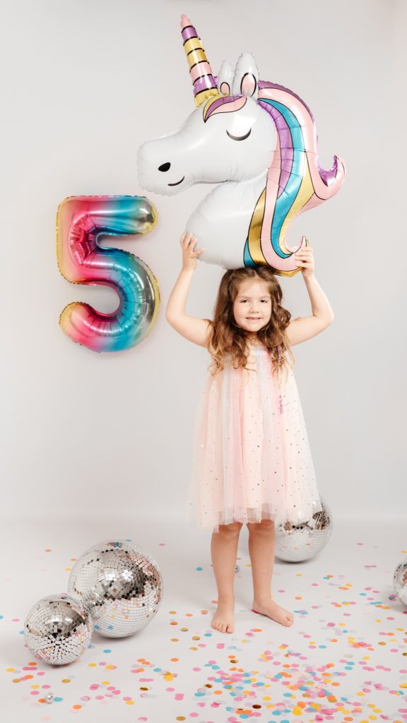 Sesión de cumpleaños de unicornio en Corredor del Henares